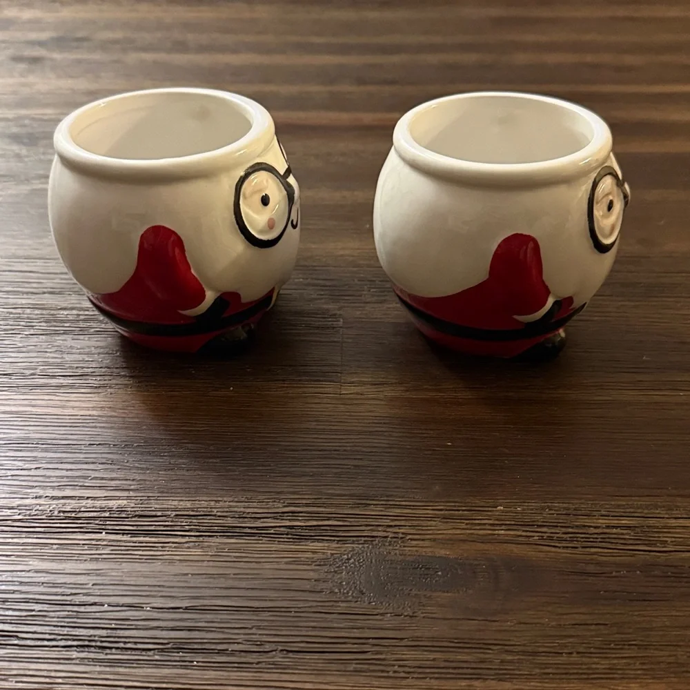 Christmas Santa Claus Holiday Mugs Set of 2 NWOT - Picture 9 of 12